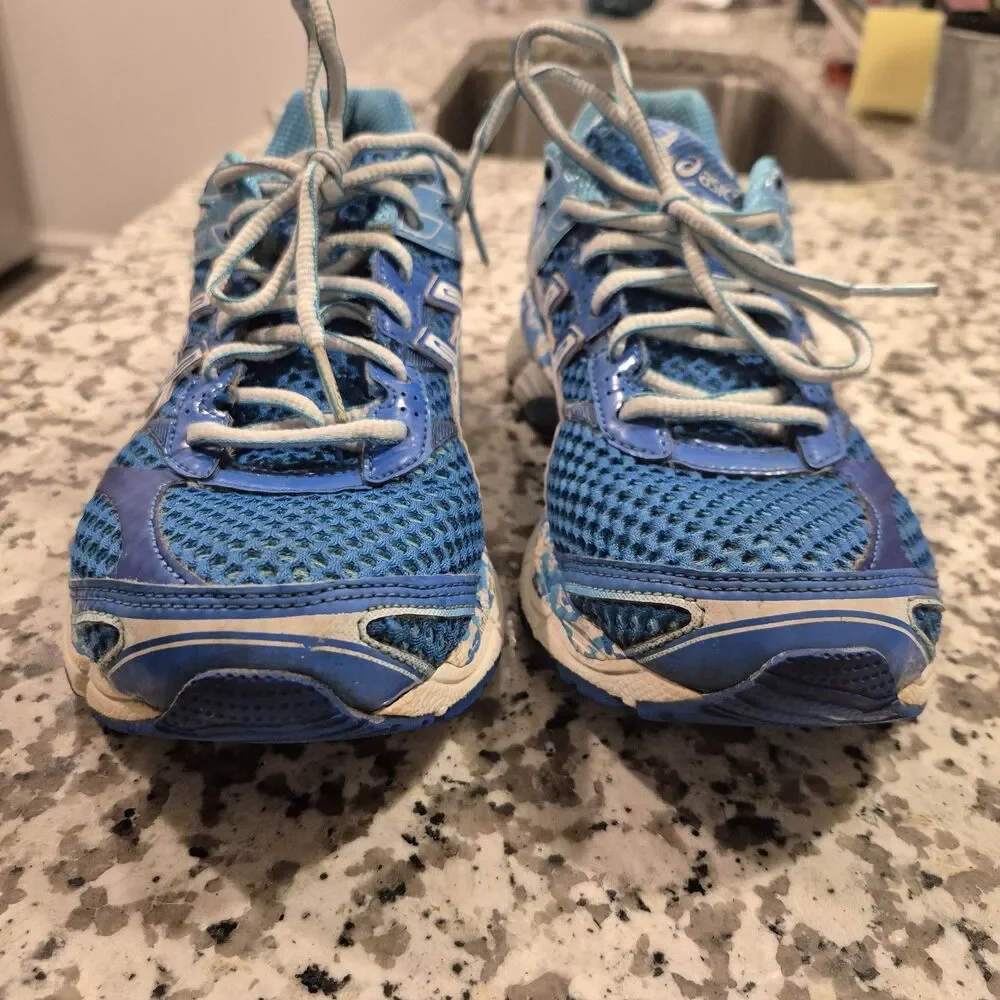 ASICS Gel-Cumulus 16 BR Blue Camo Running Shoes Womens Size 8 Sneakers T4M5N